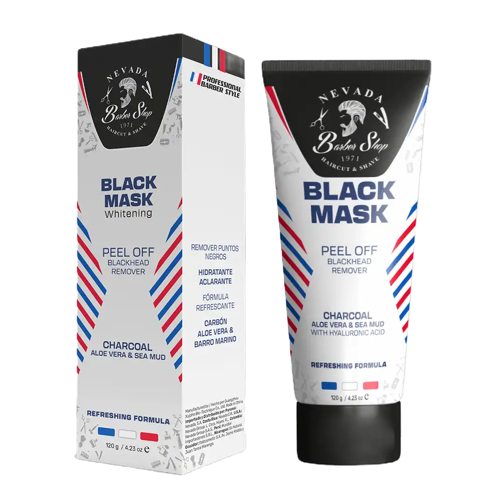 Mascarilla Facial Negra NEVADA BARBER SHOP 120gr 1