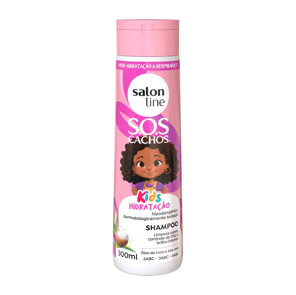 Shampoo Hidratacion SOS Cachos Kids Salon Line 300ml 1