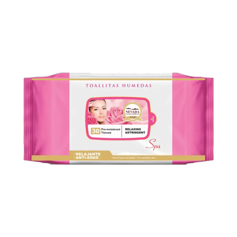 Toallitas humedas desmaquillantes Rosas NNP 30 unid. 1